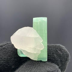 6,30 Gramm atemberaubende Turmalinkristalle mit Quarz aus Kunar, Afghanistan