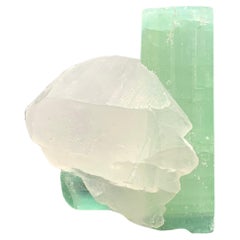Antique 6.30 Gram Stunning Tourmaline Crystals With Quartz From kunar,  Afghanistan 