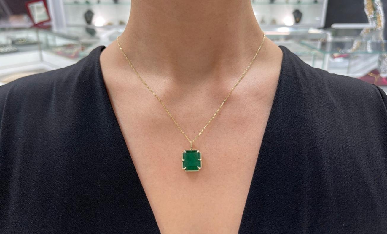 solitaire emerald necklace