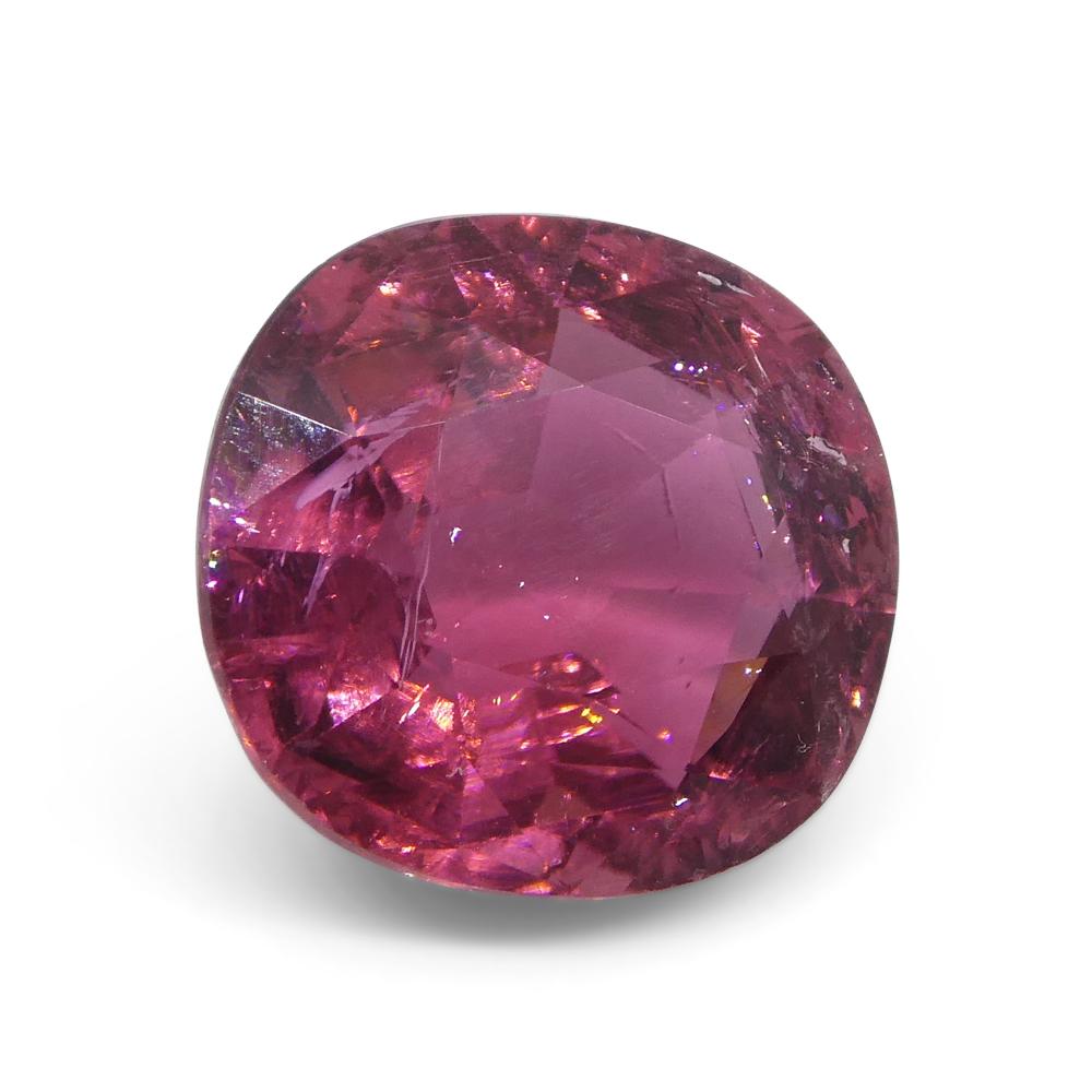 6.32ct Cushion Pink Tourmaline from Brazil For Sale 5