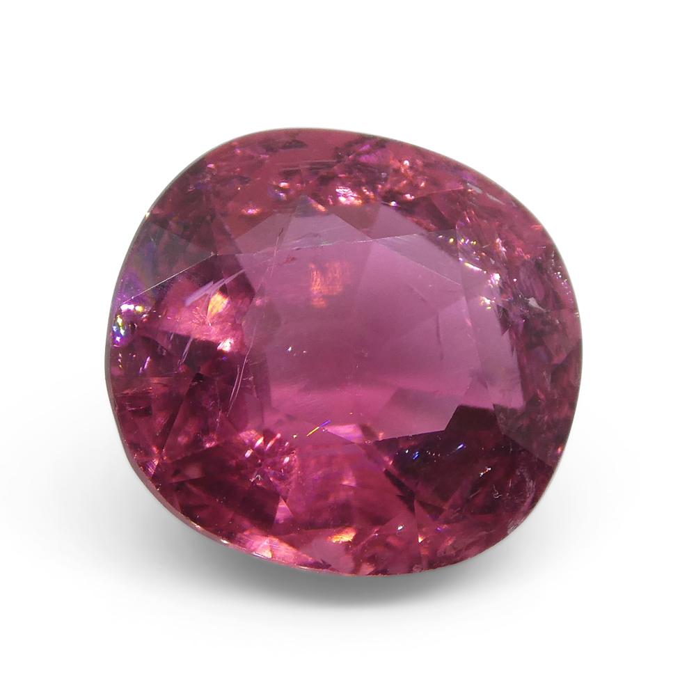 6.32ct Cushion Pink Tourmaline from Brazil For Sale 6