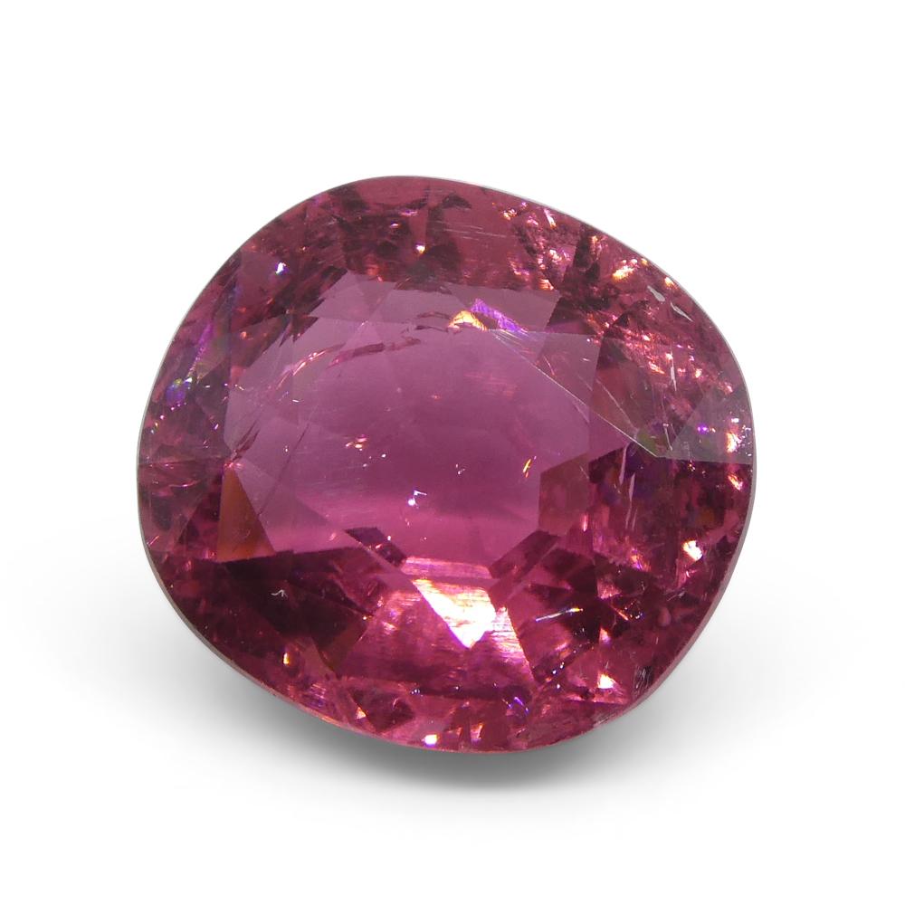 6.32ct Cushion Pink Tourmaline from Brazil For Sale 1