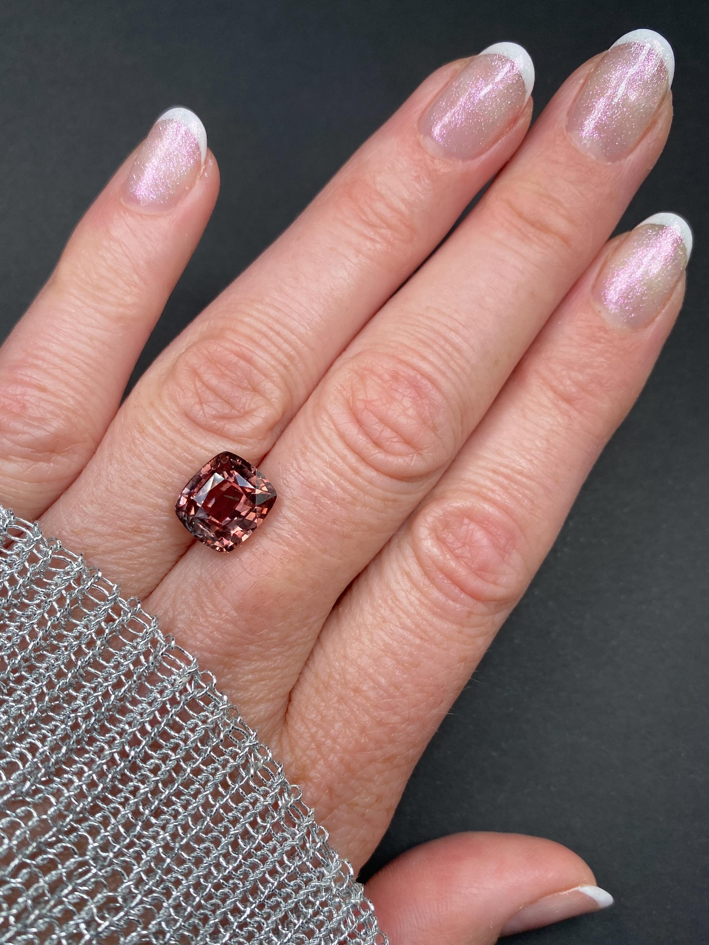 6.33ct Padparadscha Sapphire For Sale 1
