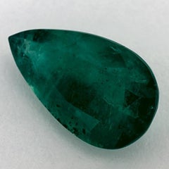 6.34 Ct Emerald Pear Loose Gemstone