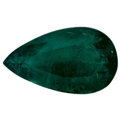 6.34 Ct Emerald Pear Loose Gemstone