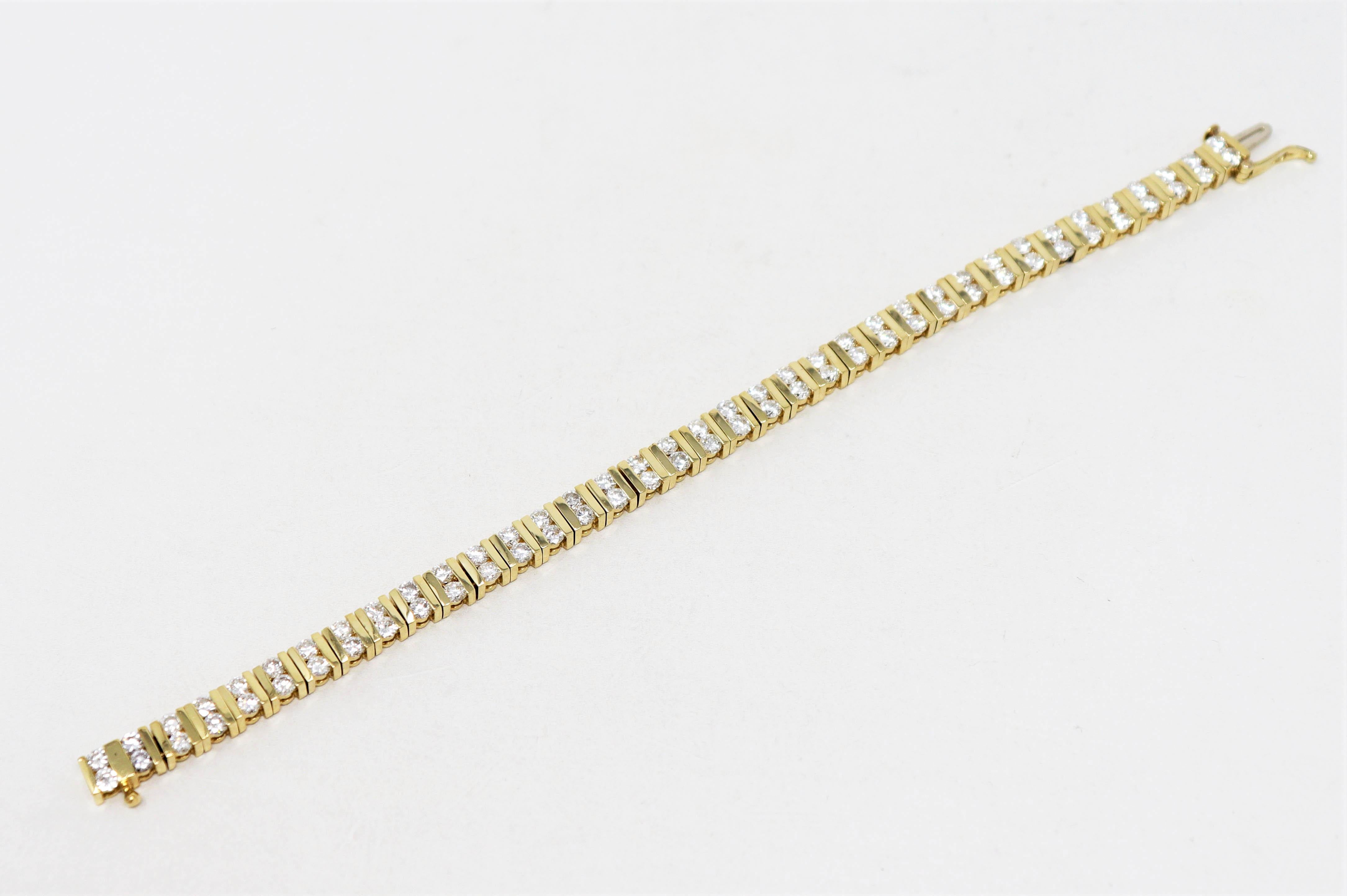 14k gold bar bracelet