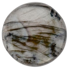 63.5 cts, Round labradorite cabochon