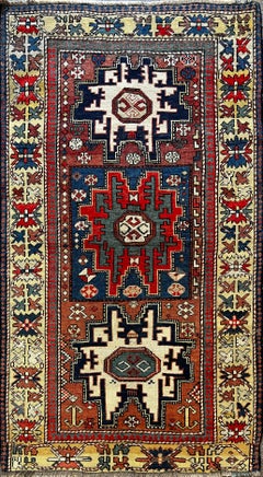Antique 636 - Lesghi Rug from Russia . 19th Century