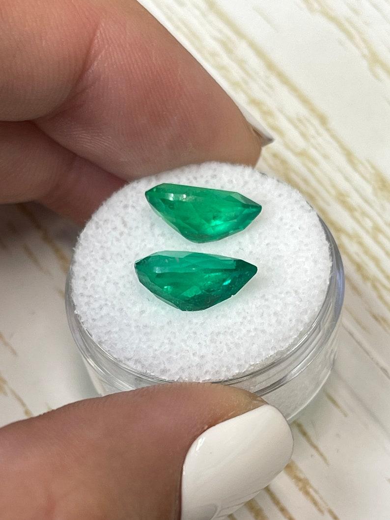 6,37tcw 12,5x8 smeraldi colombiani luminosi Muzo - gemme sfuse con taglio a pera In condizioni Nuovo in vendita a Jupiter, FL