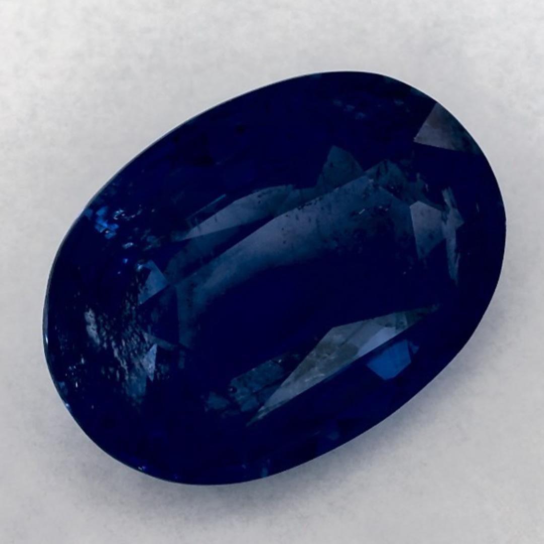Oval Cut 6.38 Ct Blue Sapphire Oval Loose Gemstone For Sale