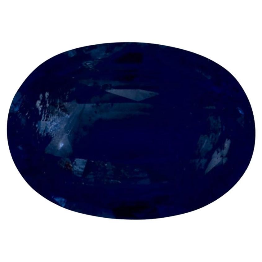6.38 Ct Blue Sapphire Oval Loose Gemstone For Sale