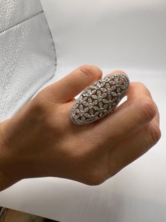 6,38ct Marquise Cocktail Diamant Ring 18KT verrückt lange Diamantring