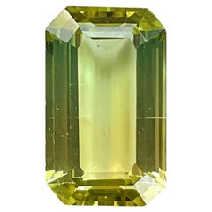 6,39 carati di tormalina verde ottagonale sfaccettata Pietra di alta gioielleria Gemma naturale