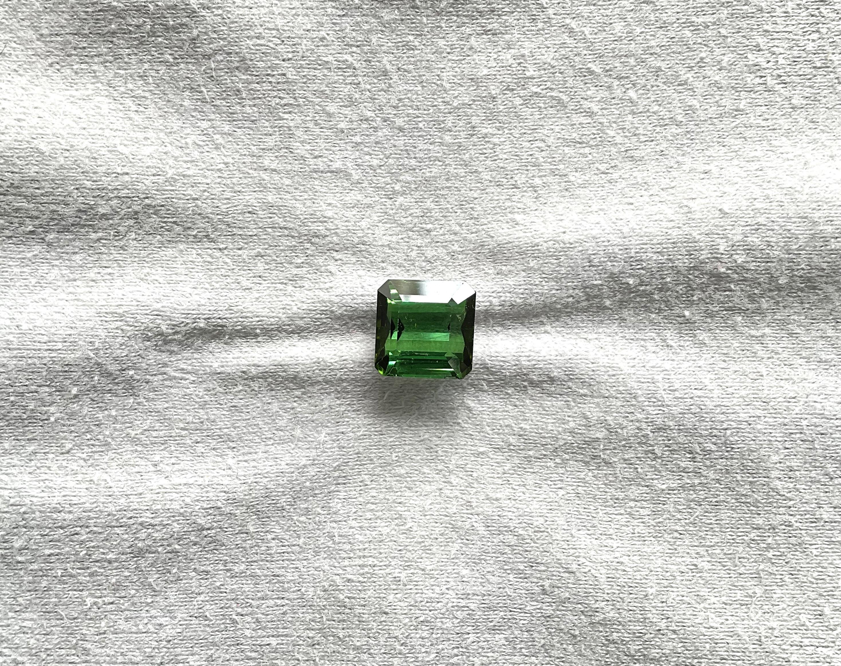 Pierre naturelle de 6.39 carats, tourmaline verte octogonale taillée à facettes de qualité supérieure

Pierre précieuse - Tourmaline
Poids - 6,39 carats
Forme - Octogone
Taille -  10x10x7 MM
Pièces - 1