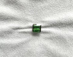 6.39 carati di tormalina verde ottagonale Pietra sfaccettata Gemma naturale di alta qualità