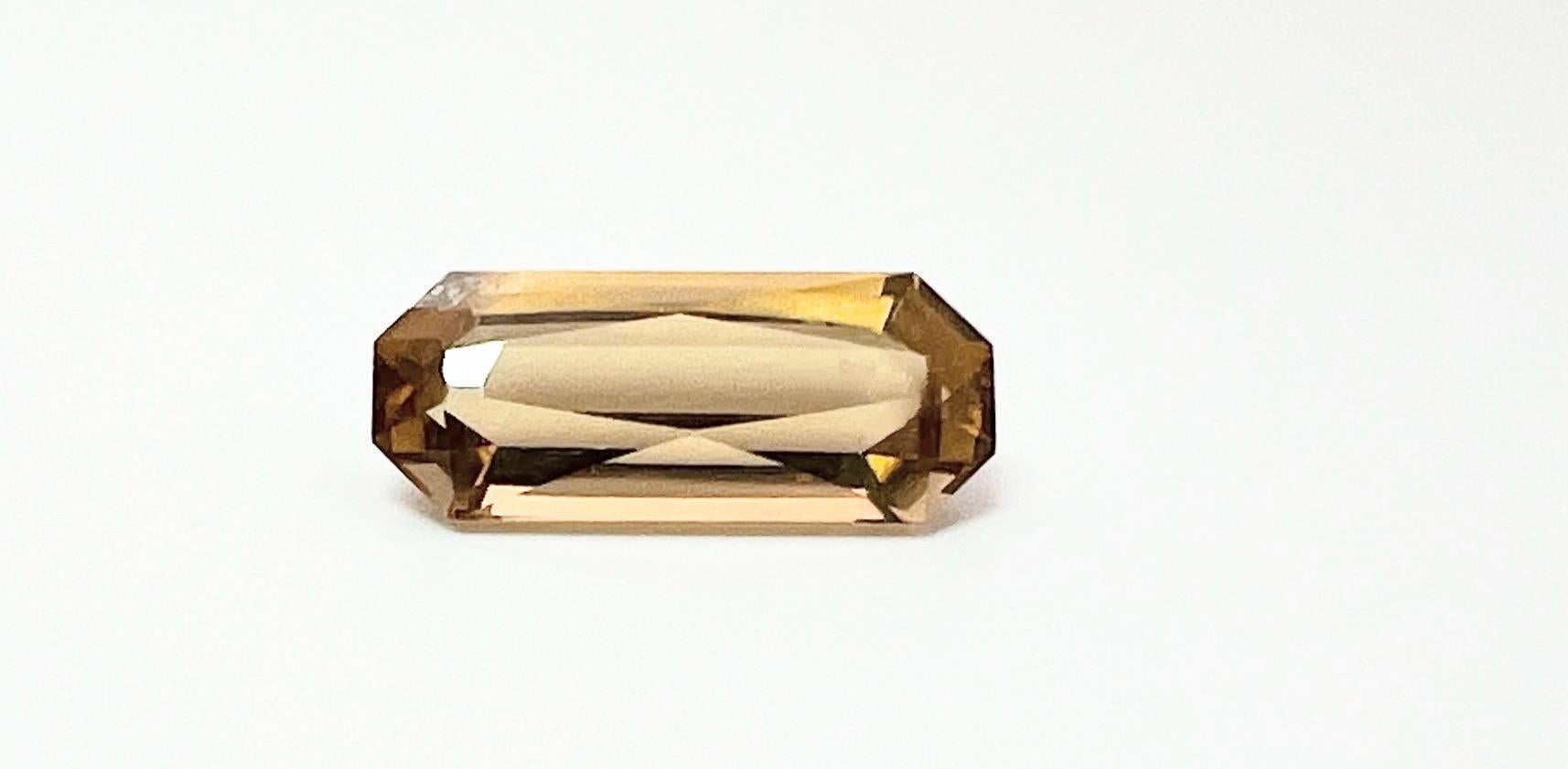 6.39ct Baguette Cut Natural UNHEATED Citrine Gemstone For Sale 3