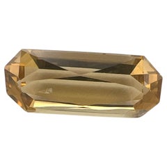 6.39ct Baguette Cut Natural UNHEATED Citrine Gemstone