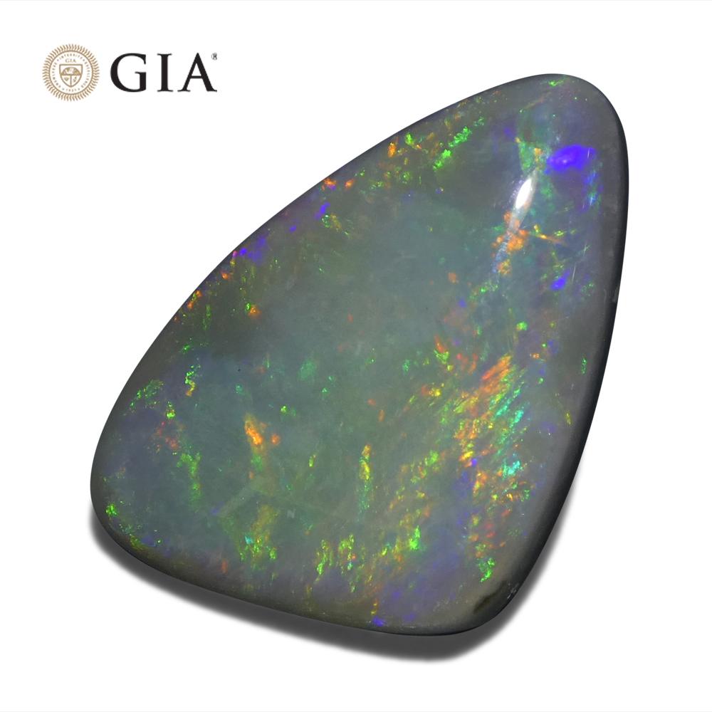 6.39ct Freeform Gray Opal GIA Certified Australia   For Sale 5
