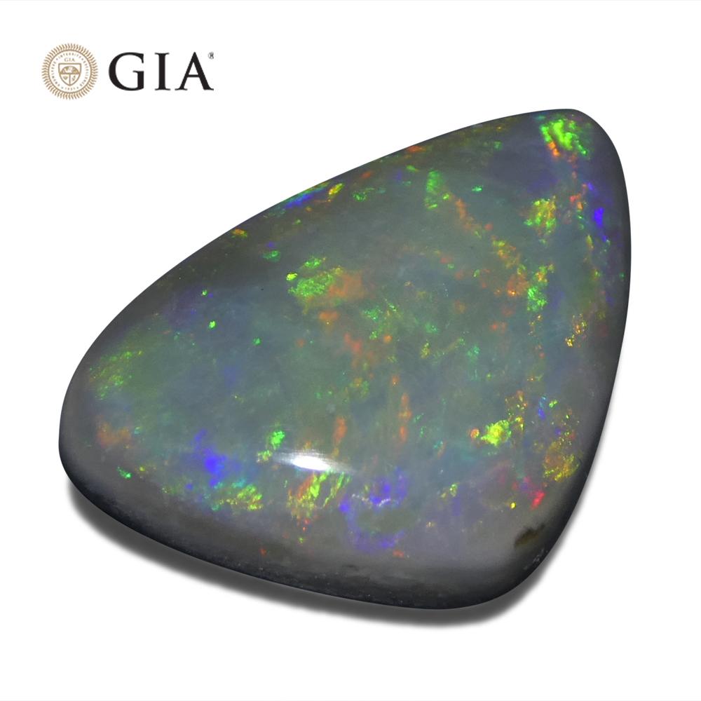 6.39ct Freeform Gray Opal GIA Certified Australia   For Sale 7