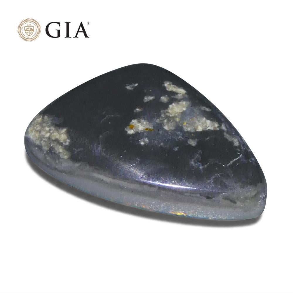 6.39ct Freeform Gray Opal GIA Certified Australia   For Sale 3