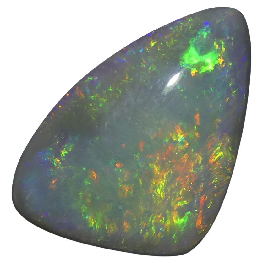 6.39ct Freeform Gray Opal GIA Certified Australia   For Sale