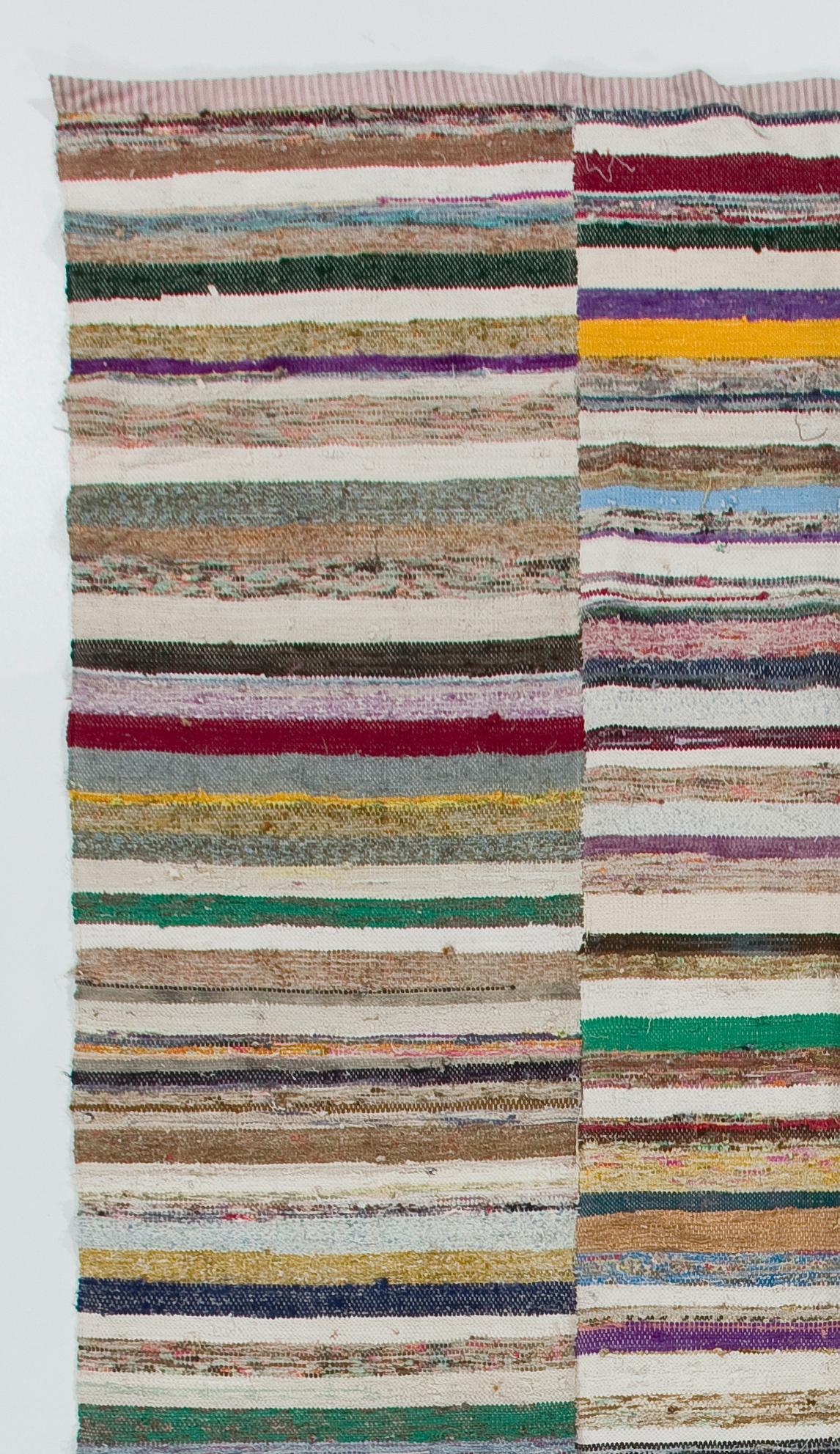 These authentic flat-weaves (Kilims) from Eastern Turkey were handwoven by Nomads circa mid-20th century to be used as floor coverings in their tents and winter homes. They were made to use for everyday life rather than re-sale and export purposes