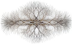 63"x38" Metal Wall Sculpture in Stainless, Bronze and Brass #676