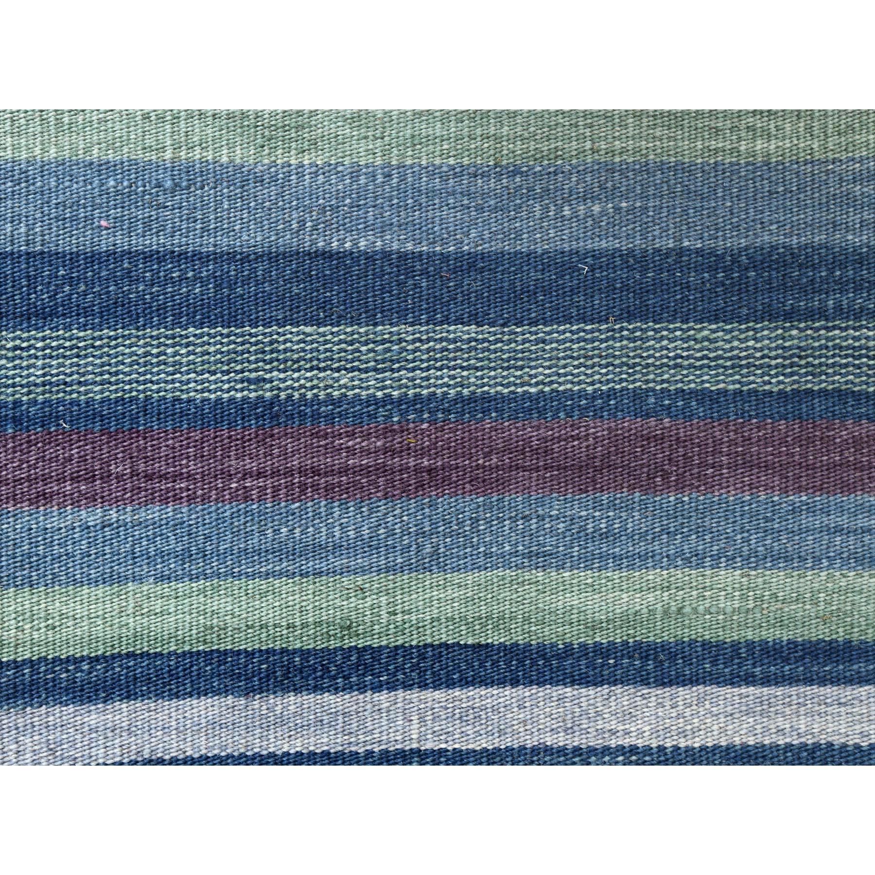 This is a truly genuine one-of-a-kind Flat Weave Kilim Pure Wool Stripe Design Hand Woven Reversible Oriental Rug. It has been Woven for months and months in the centuries-old weaving craftsmanship techniques by expert artisans.
Primary materials: