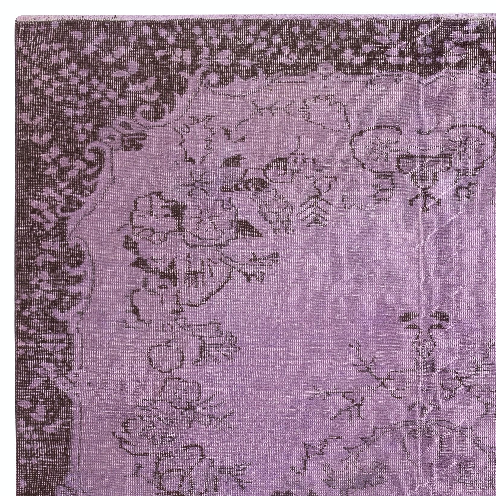 Turc 6.3x9.6 Ft Tapis de style bohème noué à la main. Revêtement de sol turc moderne en vente