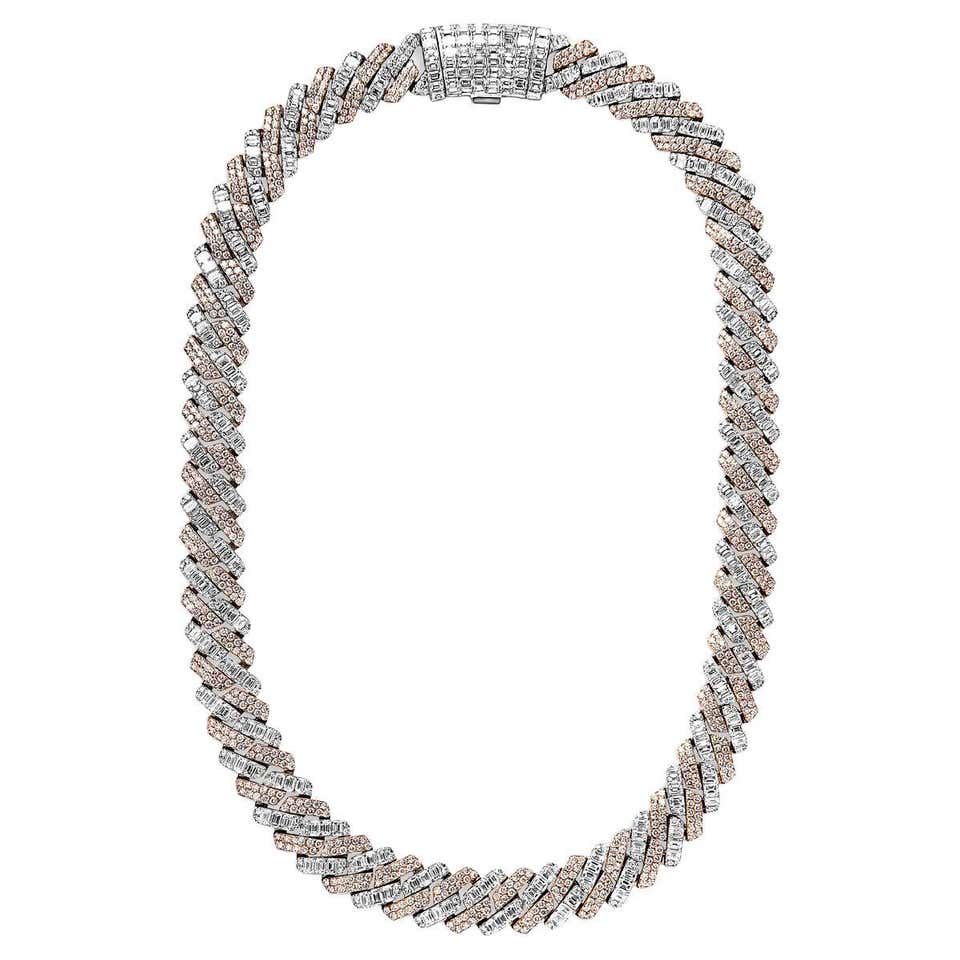 26 Carat Combine Mix Shape Diamond Multi-Strand Necklace Certified For ...