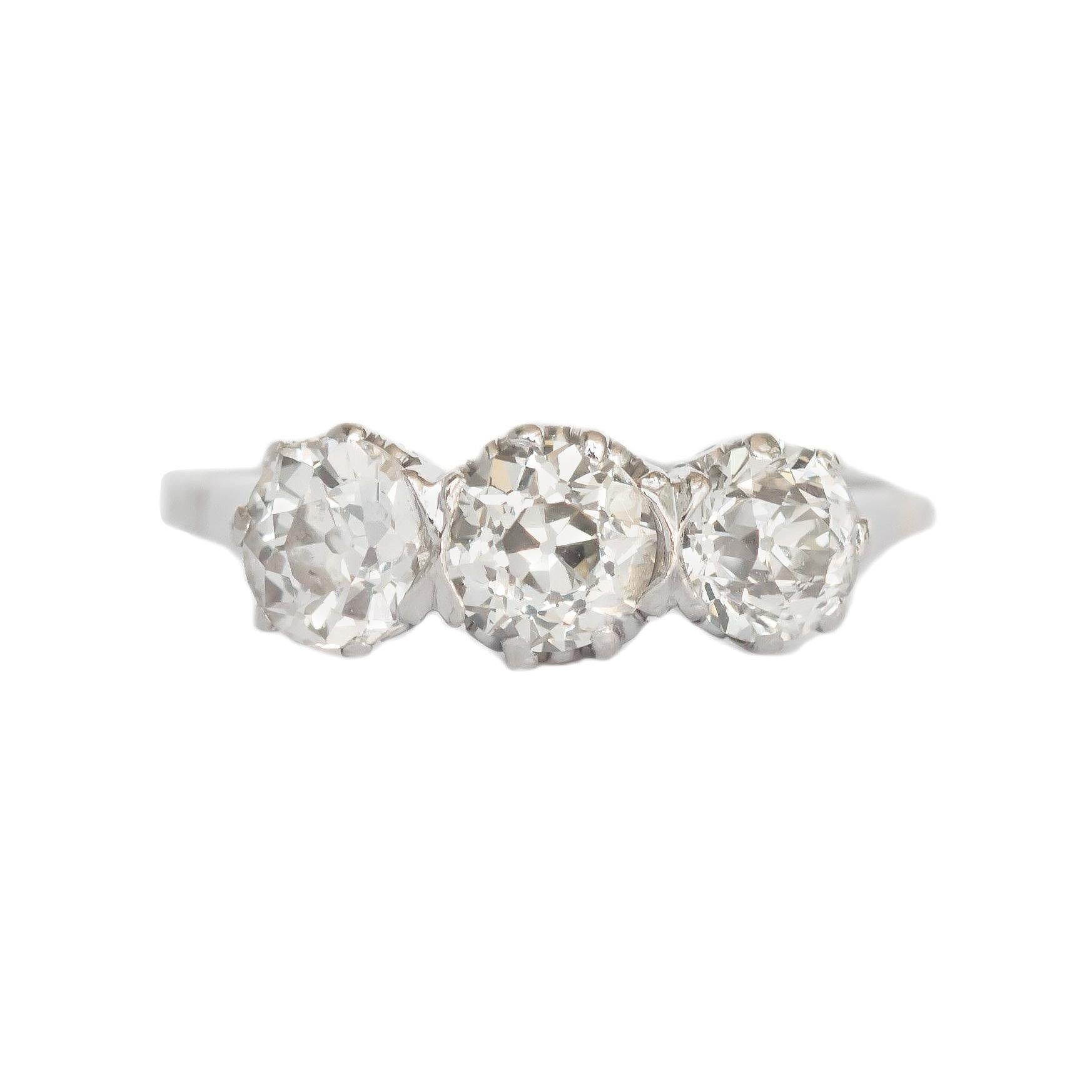 .64 Carat Diamond Platinum Engagement Ring For Sale