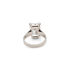 6.4 Carati Dichiarazione Brilliante Rotondo Bianco VS Anello con diamante