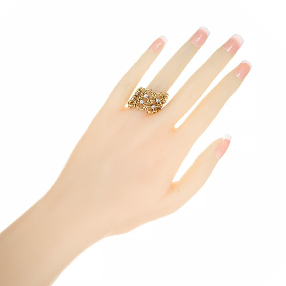64 Karat runder Diamant-Hochzeitsring aus 14k Gold im Zustand „Gut“ im Angebot in Stamford, CT