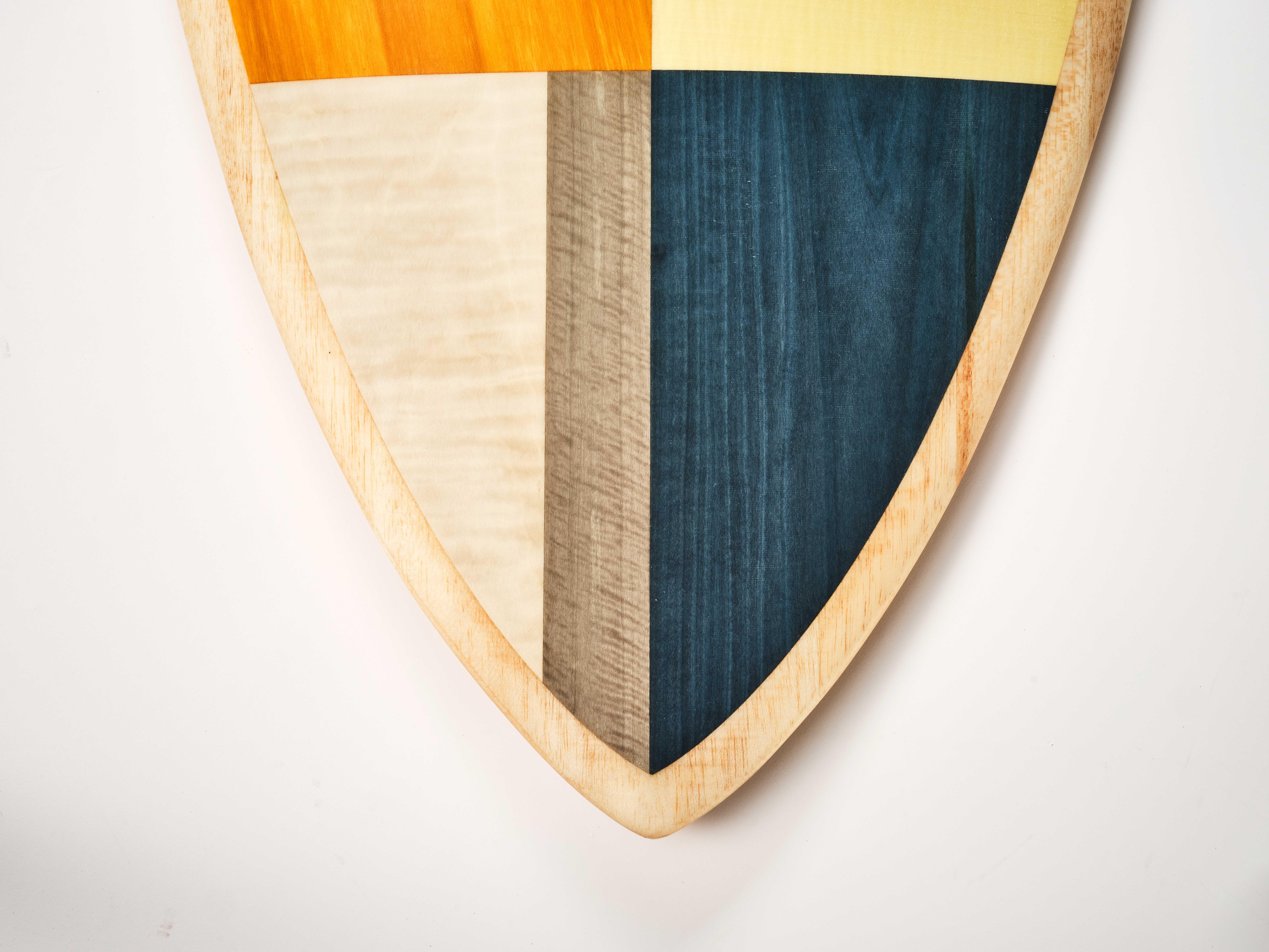Tabla de surf de marquetería de madera personalizada 