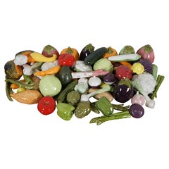 64 Porzellan Majolika Obst- und Gemüseschale für Thanksgiving Tafelaufsatz aus Porzellan