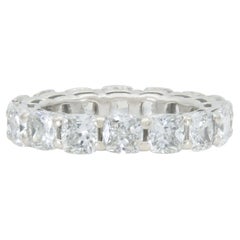 6.40 Carat Cushion Cut Diamond Eternity Band
