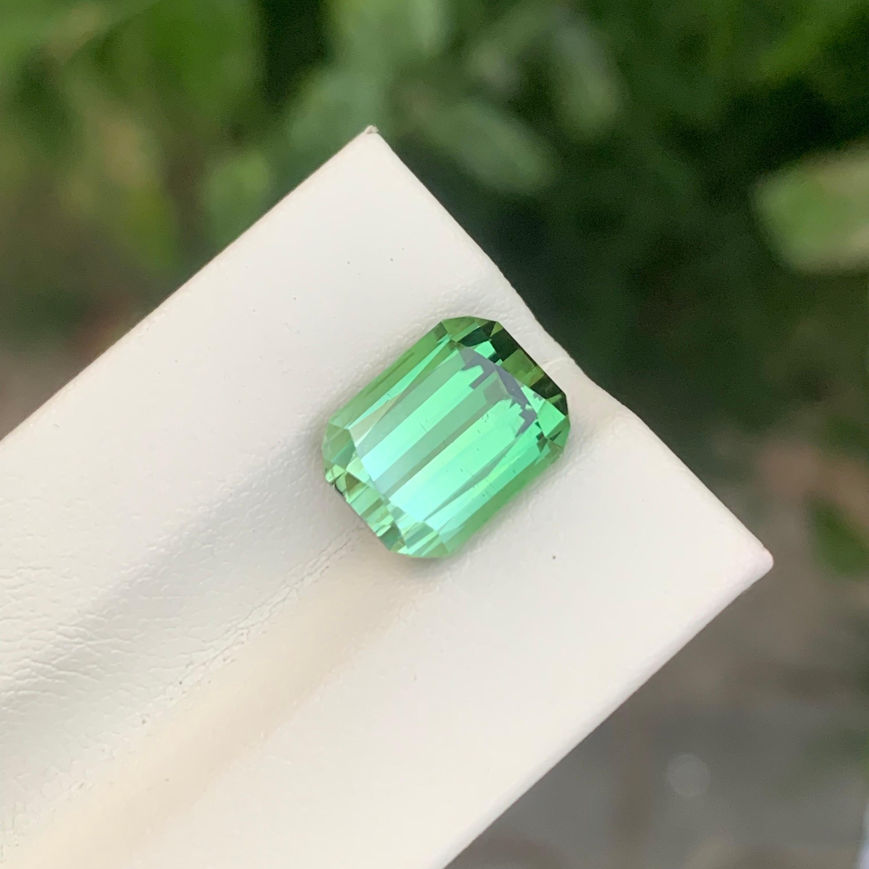 6.40 Carat Natural Loose Bi Colour Tourmaline Cushion Shape Gemstone For Sale 4