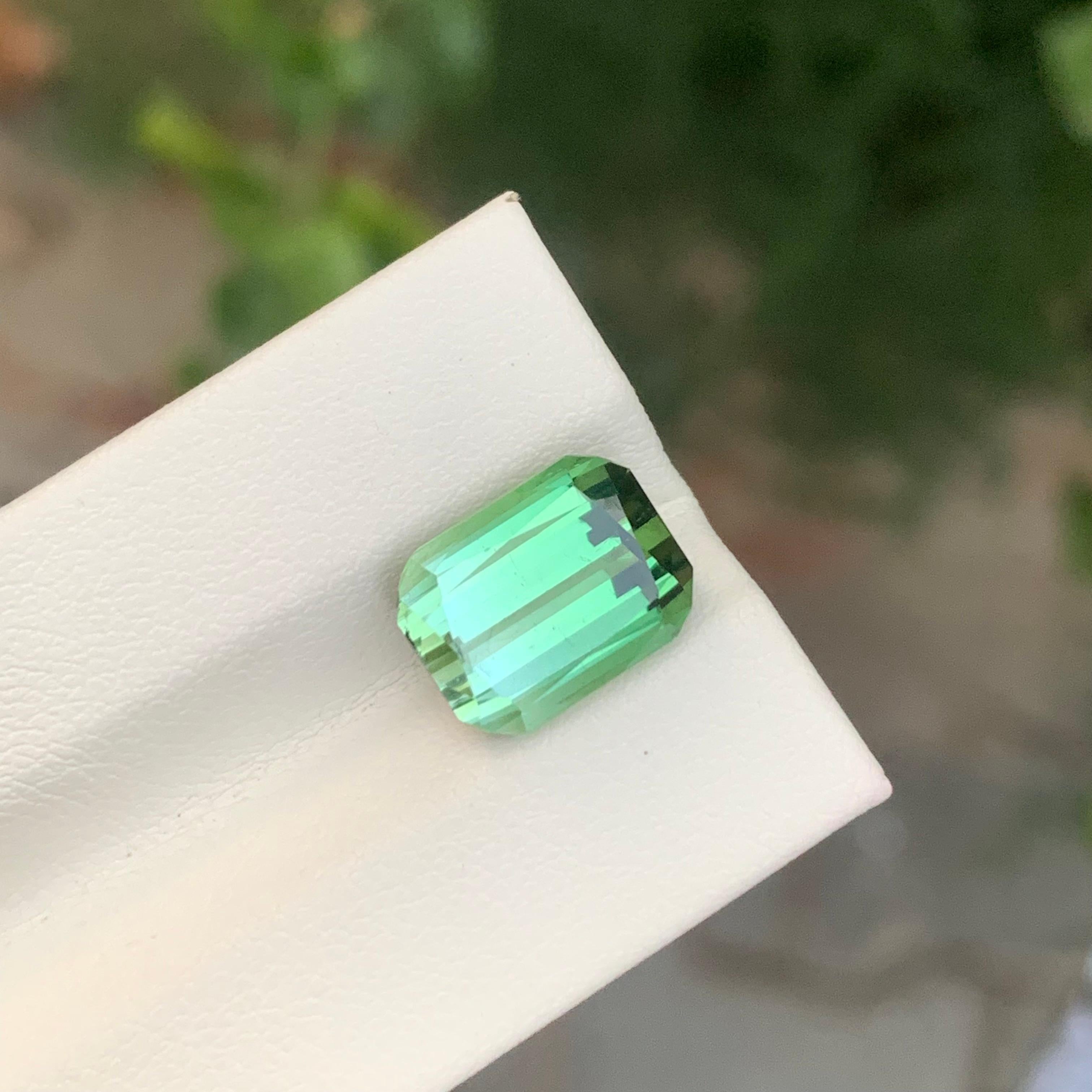 6.40 Carat Natural Loose Bi Colour Tourmaline Cushion Shape Gemstone For Sale 5
