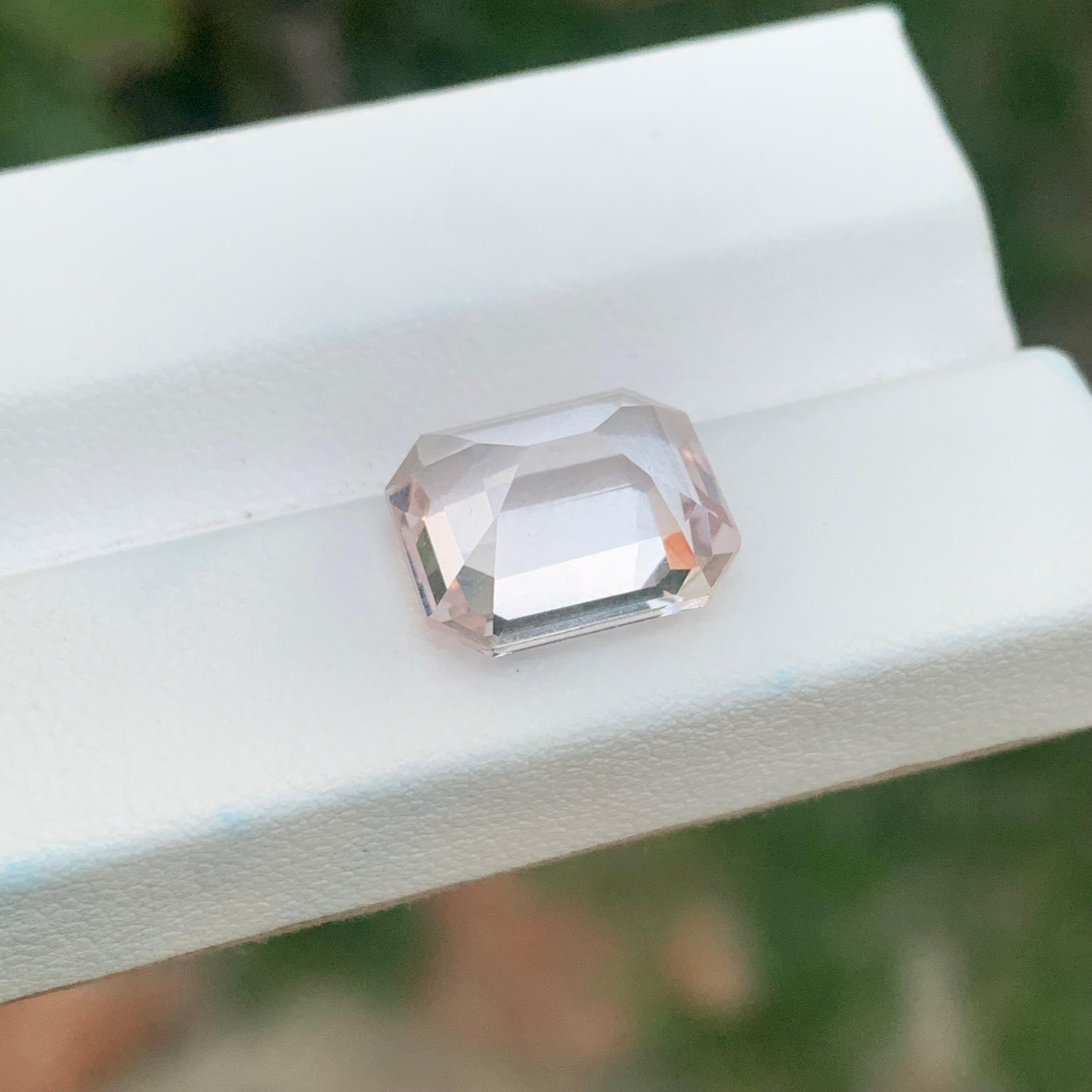 6,40 Karat natürlicher loser Morganit Smaragd Form Edelstein im Angebot 4