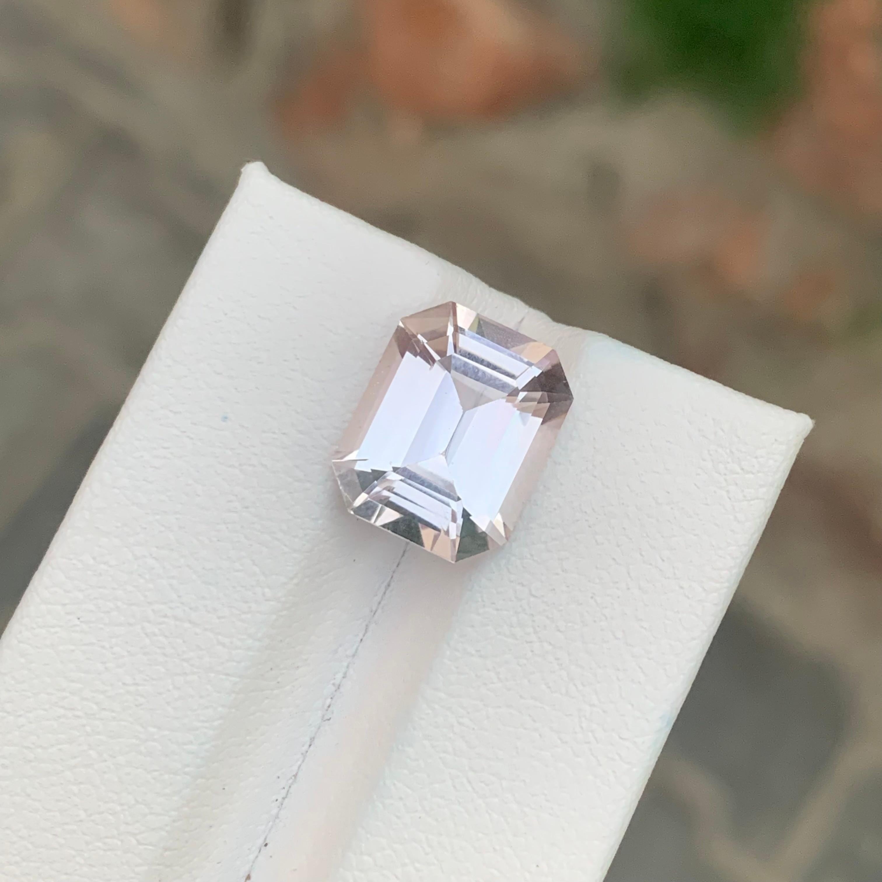 6,40 Karat natürlicher loser Morganit Smaragd Form Edelstein im Angebot 7