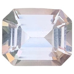 6.40 Carat Natural Loose Morganite Emerald Shape Gemstone
