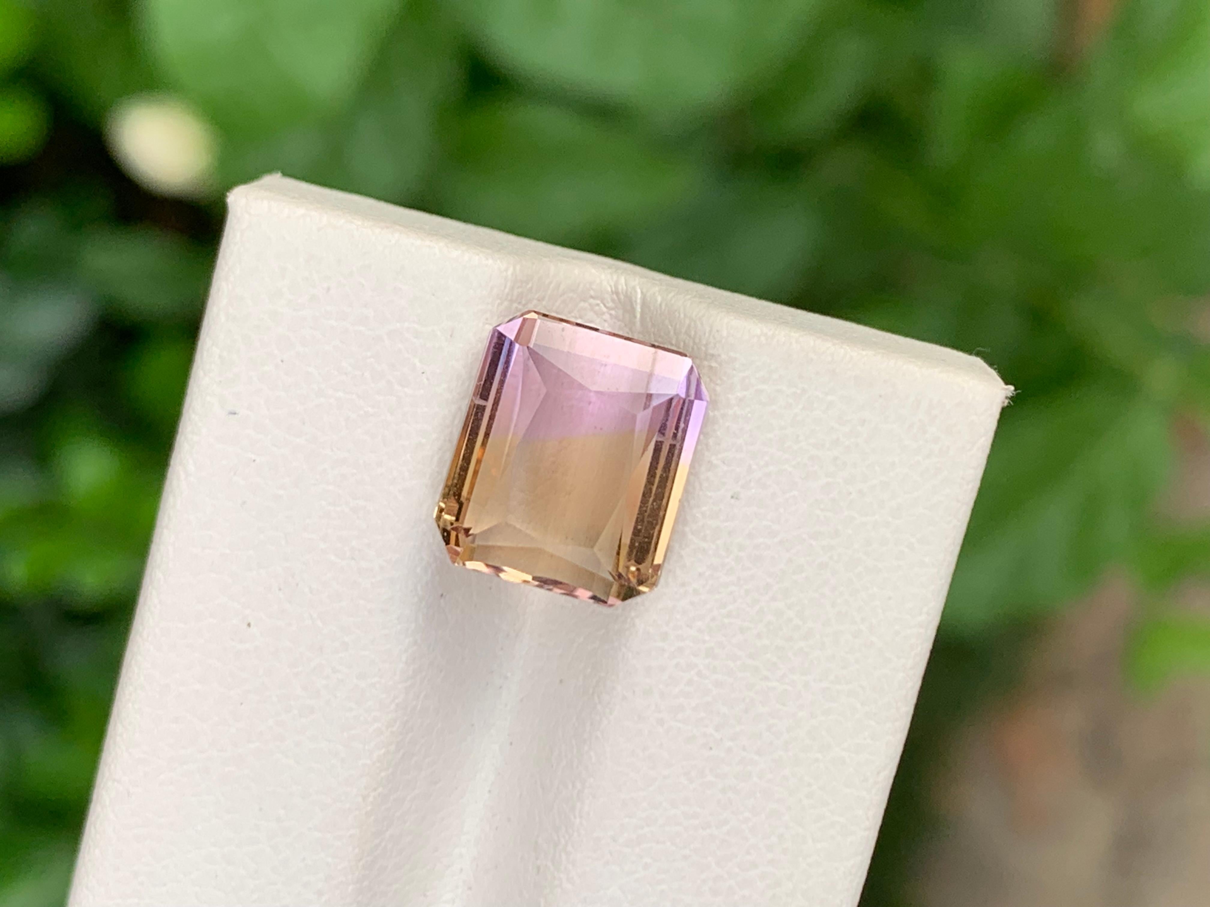 6,40 Karat Hübscher loser Ametrin Smaragd Form Edelstein für Schmuck für Damen oder Herren im Angebot