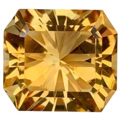 6.40 Carats Citrine Stone Custom Precision Cut Natural Brazilian Gemstone