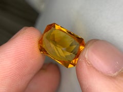 6.40 Carats Loose Citrine Natural Gemstone Scissor Cut