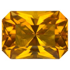 6.40 Carats Loose Citrine Natural Gemstone Scissor Cut