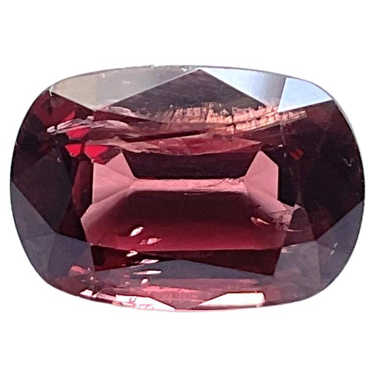 6.40 Carats orangy red burmese spinel cutstone cushion for ring natural gemstone For Sale
