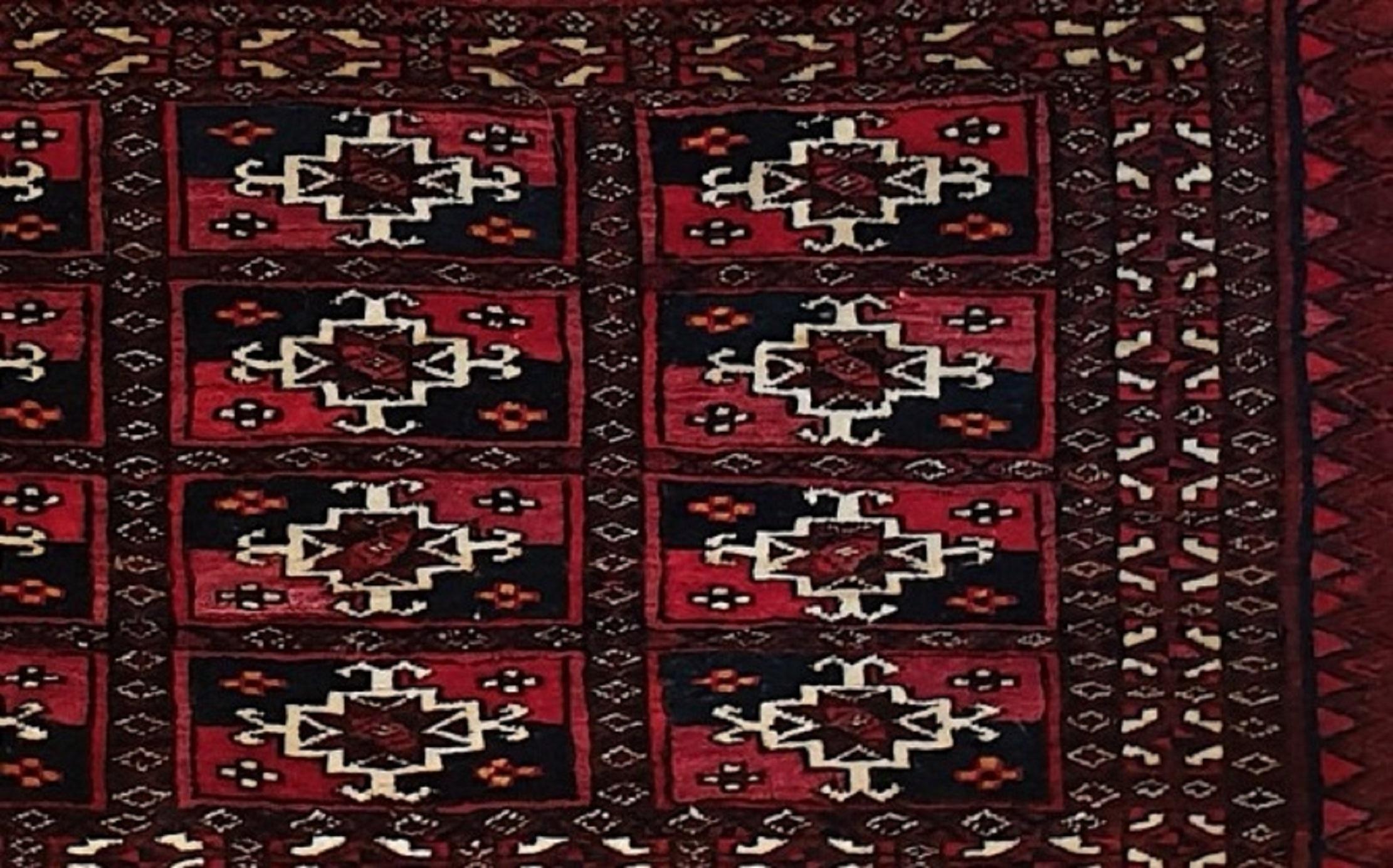 641 - Bolsa Bukhara Turcomana Antigua Téké Siglo XIX 'colección' Turkmeno en venta