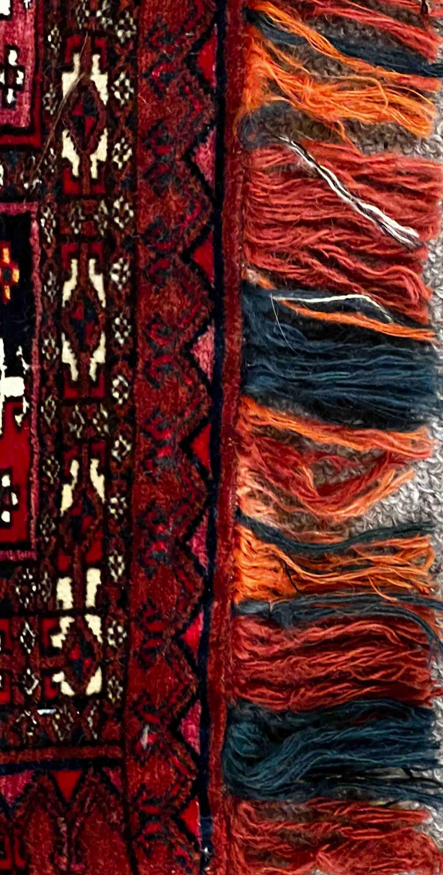 641 - Bolsa Bukhara Turcomana Antigua Téké Siglo XIX 'colección' Fines del siglo XIX en venta