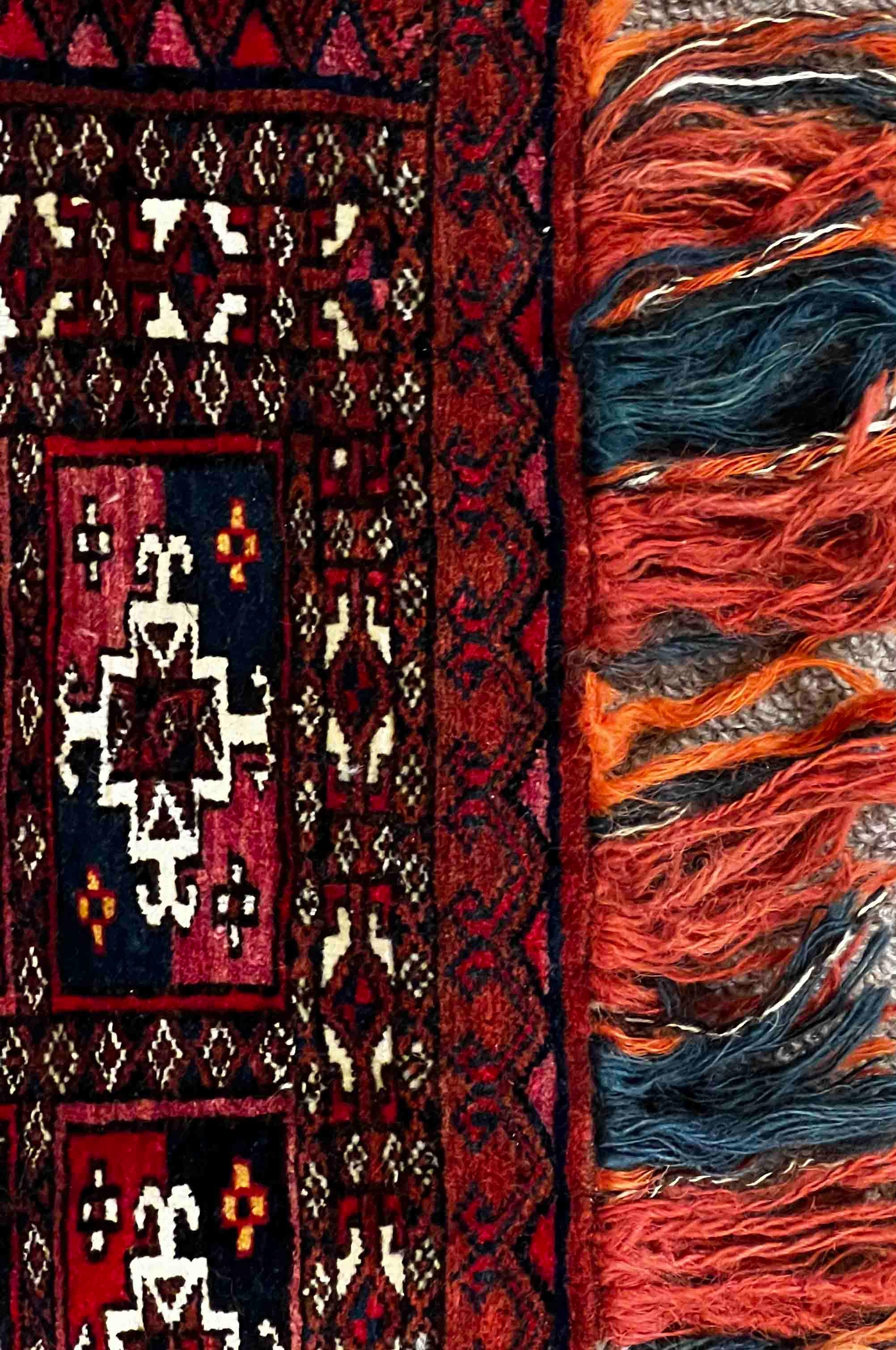 641 - Bolsa Bukhara Turcomana Antigua Téké Siglo XIX 'colección' Lana en venta