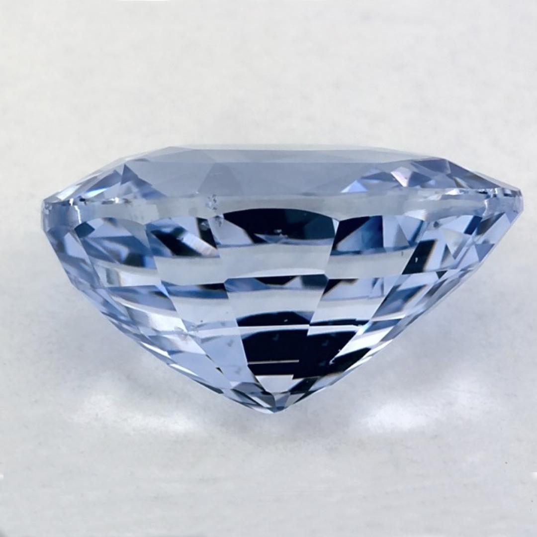 6.41 Ct Blue Sapphire Oval Loose Gemstone In New Condition For Sale In Fort Lee, NJ
